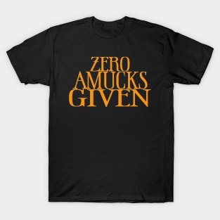 Zero Amucks Given Hocus Pocus Orange T-Shirt